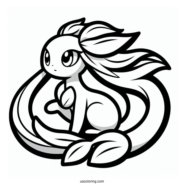 Iconic Pokemon Coloring Page For Kids