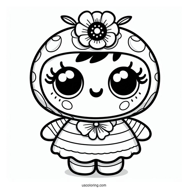 Poppy Playtime Coloring Page Of Frightening Huggy Wuggy