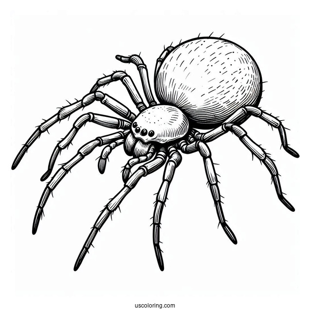 Sac Spider Coloring Page