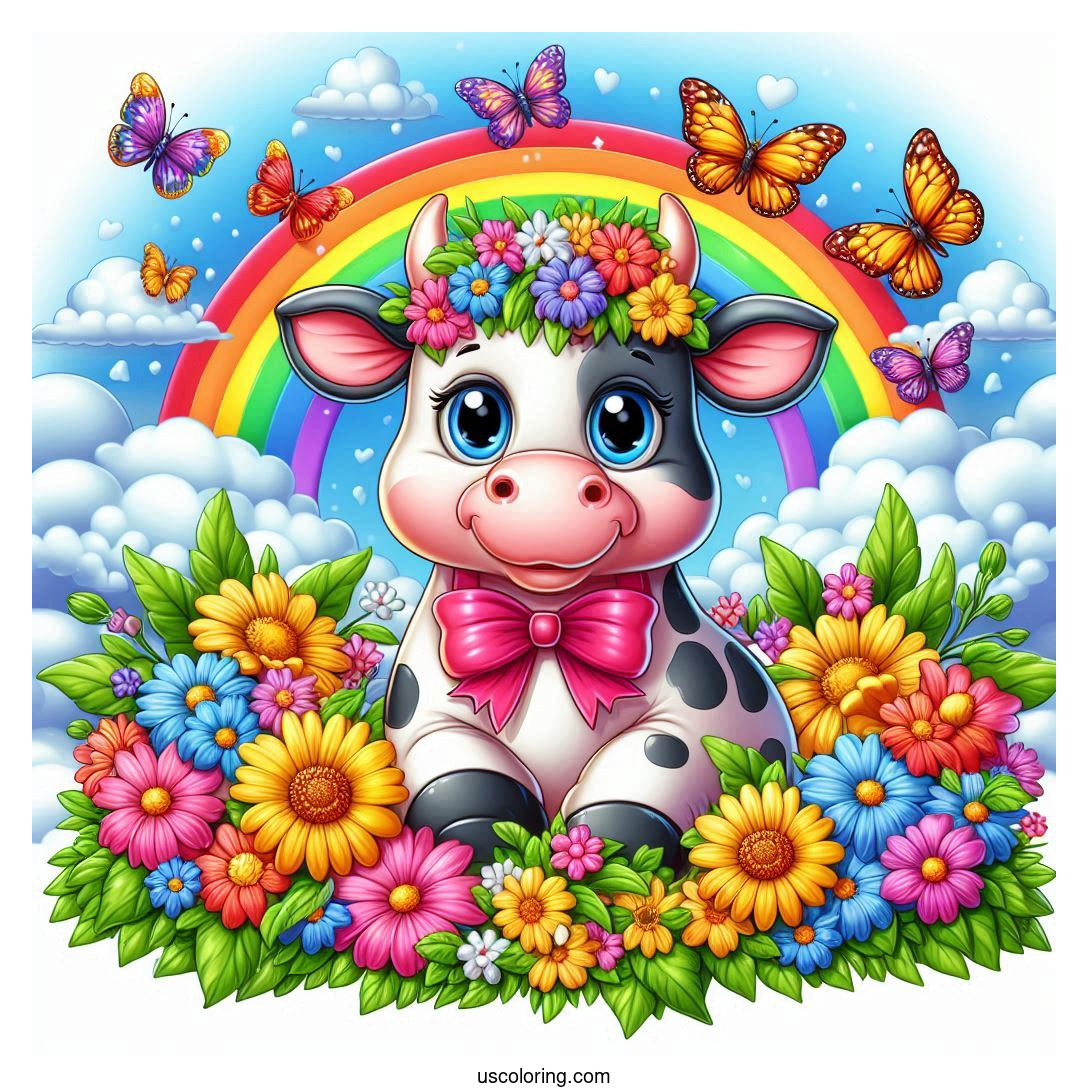Cow Coloring Pages Featured Image