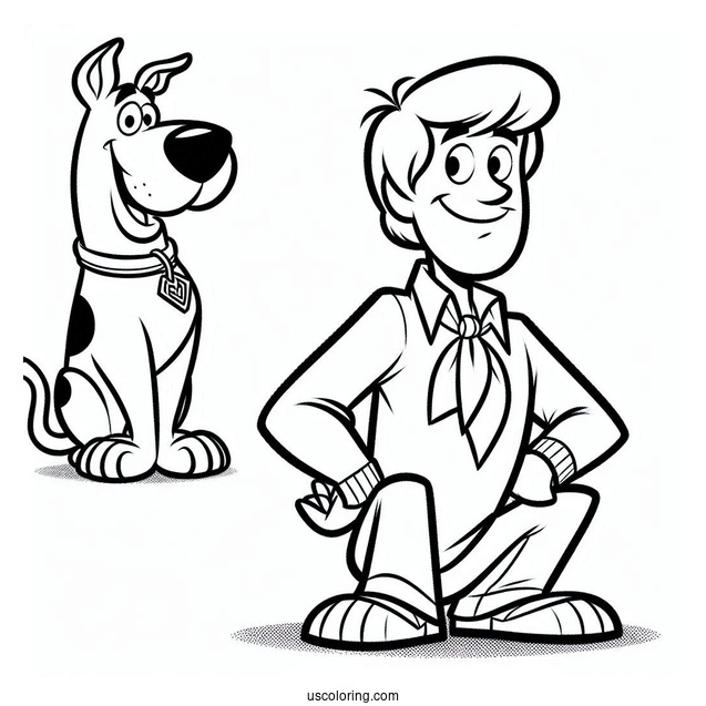 Fred Character Coloring Sheet