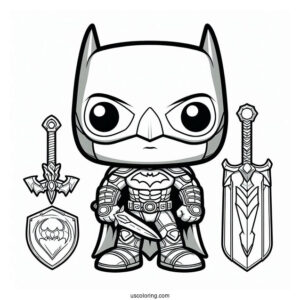 Cute Funko Pop Coloring Sheet