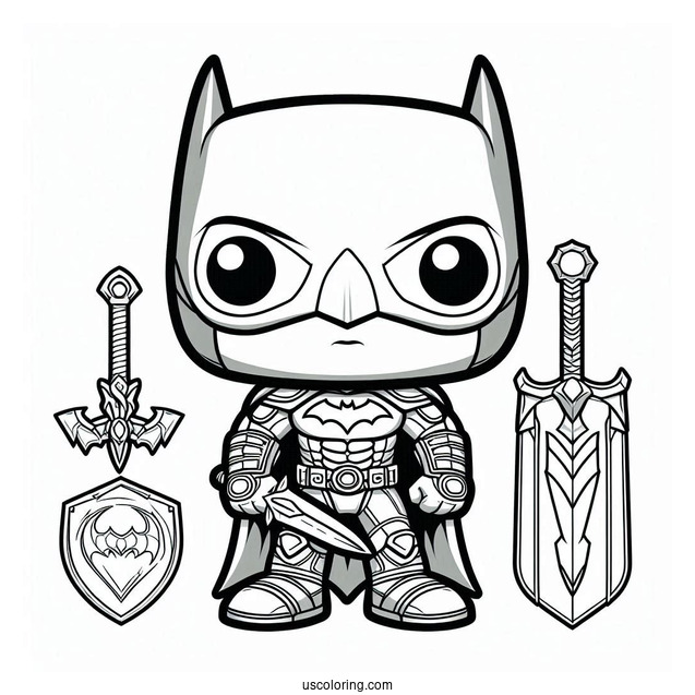 Cute Funko Pop Coloring Sheet