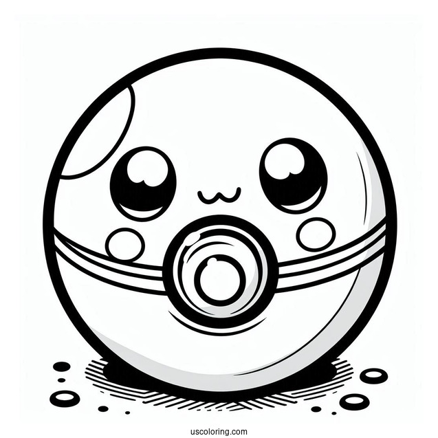 Pokemon Poke Ball Coloring Page