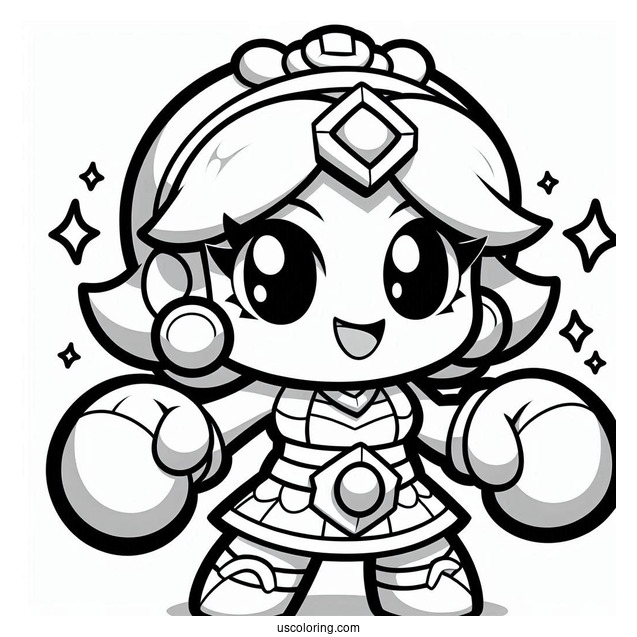 Brawl Stars Coloring Page Of Amber