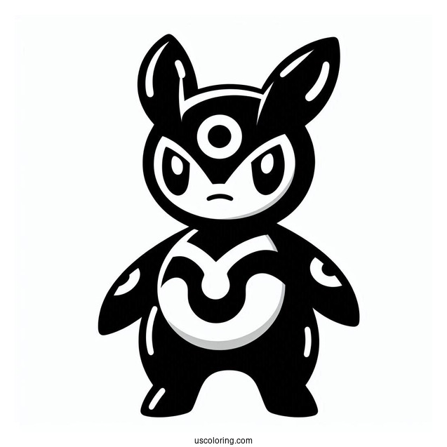 Iconic Pokemon Coloring Page For Kids