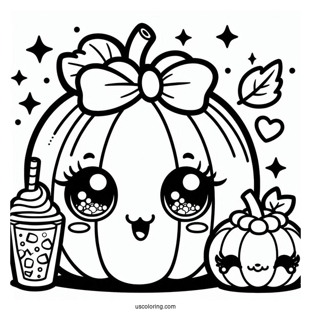 Outline Of Pumpkinella Shopkins Coloring Page