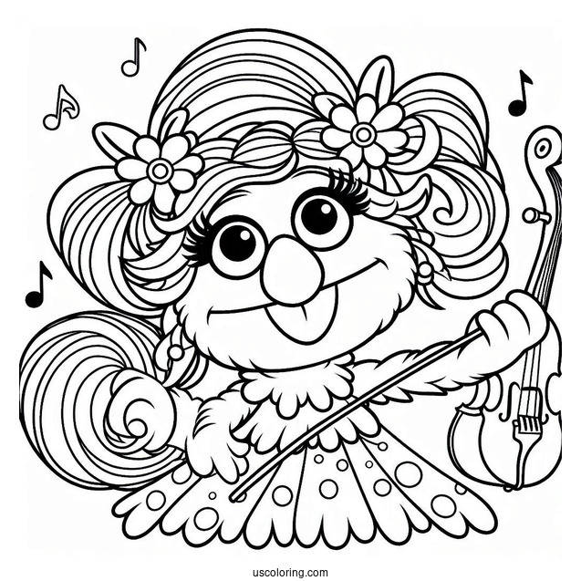 Abby Cadabby Outline Coloring In For Kids