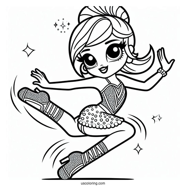 Line Dancer From Dance Club