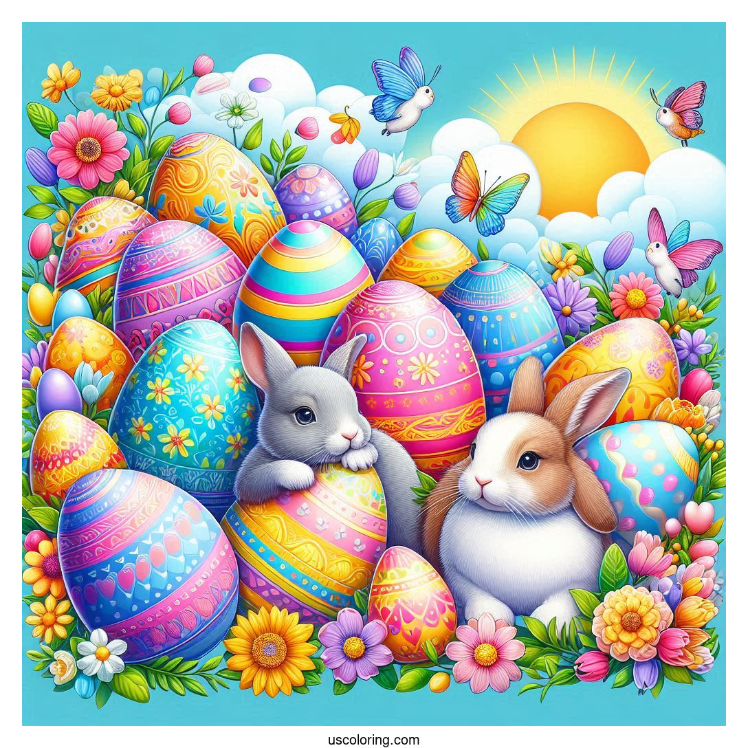 easter coloring pages featured image