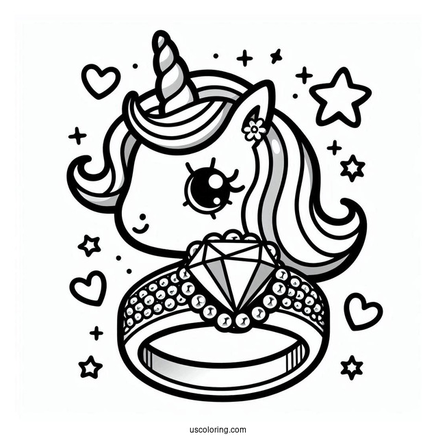 Bling Unicorn Ring Shopkins