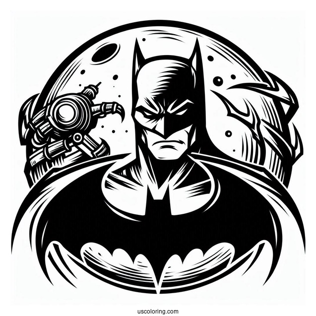 Batman Logo Coloring Page