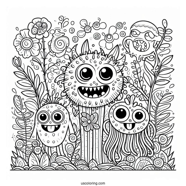 My Singing Monsters Coloring Page On Plant Island