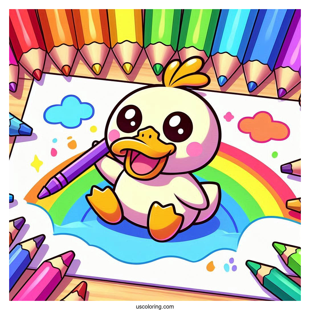 psyduck coloring pages featured image