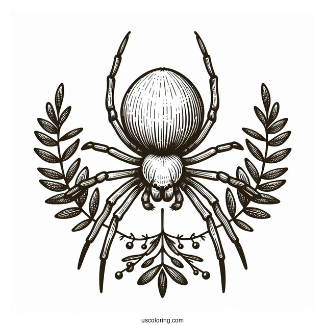 Sac Spider Coloring Page