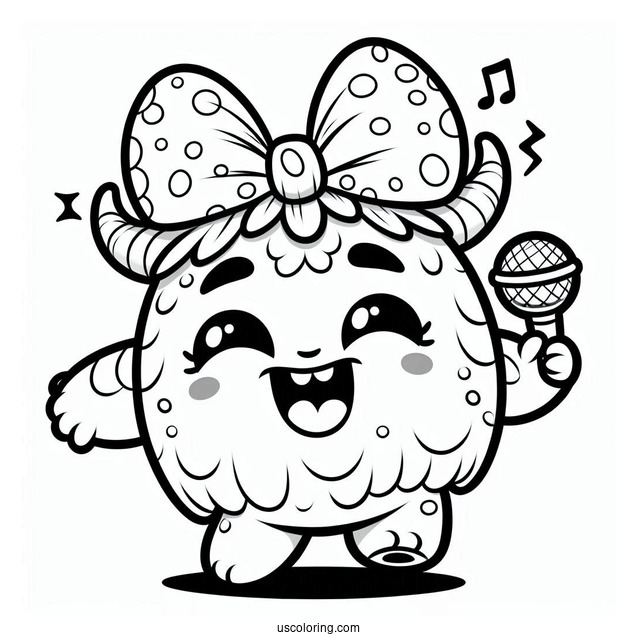 Cute Bowgart From My Singing Monsters Coloring Page For Kids