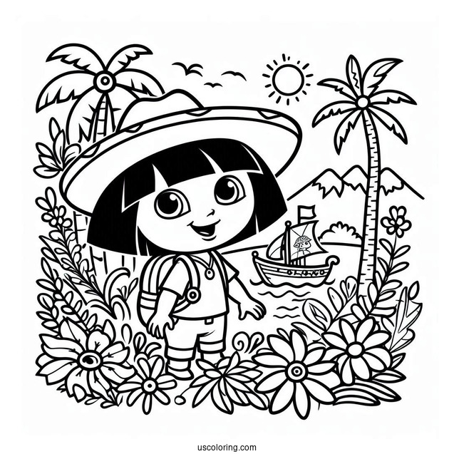 Simple Coloring Sheet Of Diego