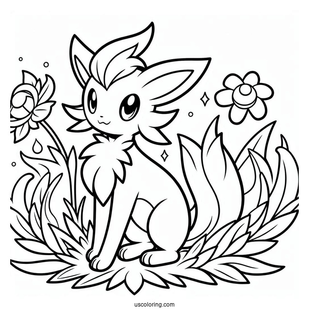 Full Page Pokemon Coloring Page