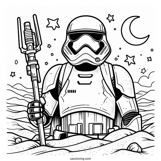 Sand Stormtrooper Coloring Page