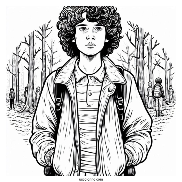 Eddie Munson Coloring Sheet