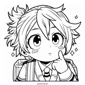 My Hero Academia Coloring Page Of Chibi Mirio Togata For Preschoolers