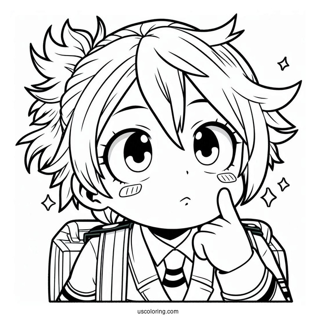 My Hero Academia Coloring Page Of Chibi Mirio Togata For Preschoolers