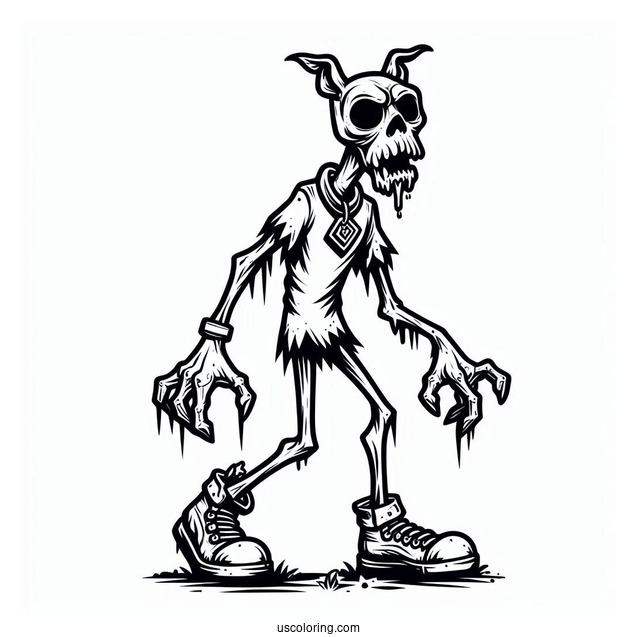 Zombie Monster From Scooby-Doo To Color