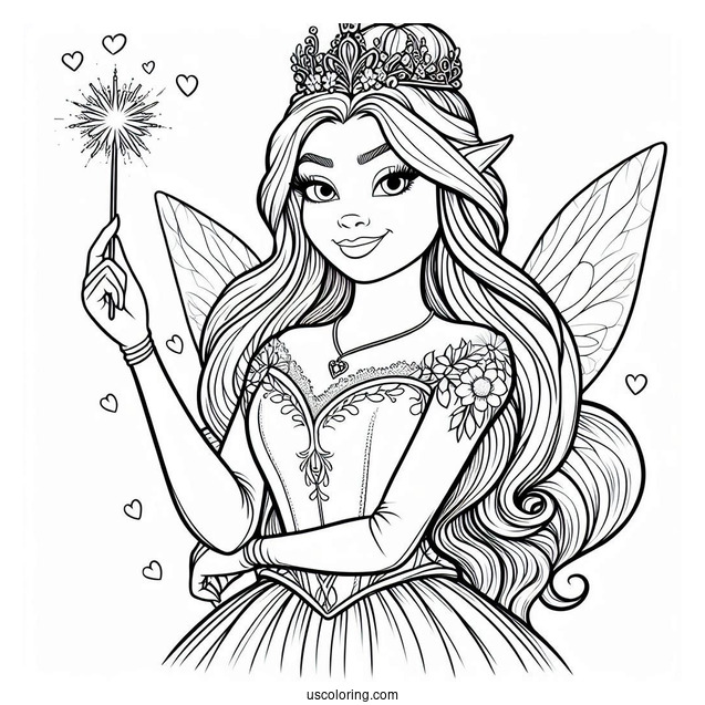 Fairy Godmother From Shrek To Color