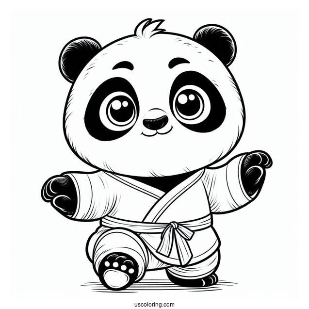 Baby Po From Kung Fu Panda To Color_