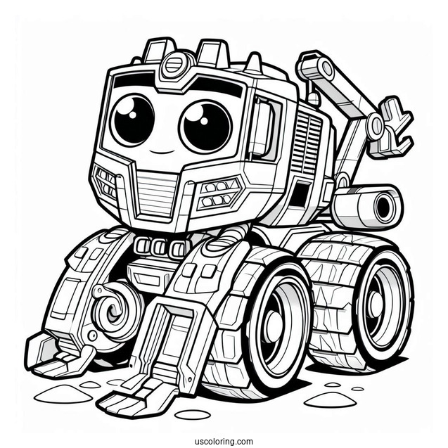 Rescue Bots Coloring Page Of Dani Burns
