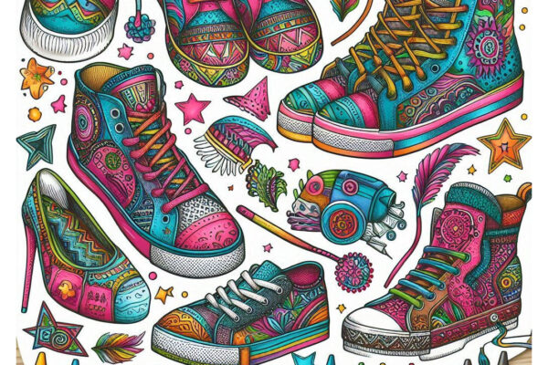 shoe coloring pages feature image