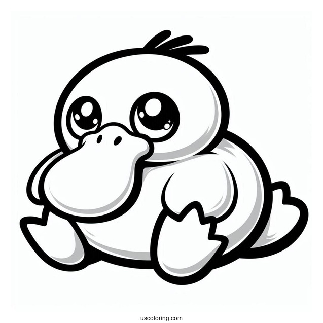 Psyduck Coloring Page And Natu