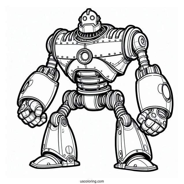 The Iron Giant Robot Coloring Page
