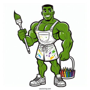 Hulk And Spider Man Coloring Page