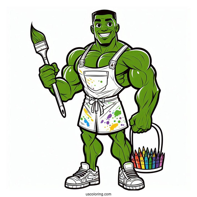 Hulk And Spider Man Coloring Page