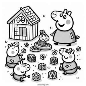 Peppa Pig Playing Games With Friends
