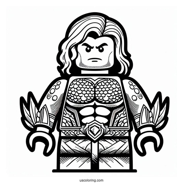 Lego Aquaman Coloring Page For Kids