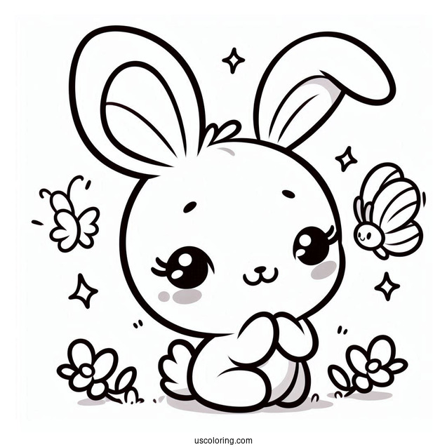 Cute Baby Bugs Bunny Coloring Page