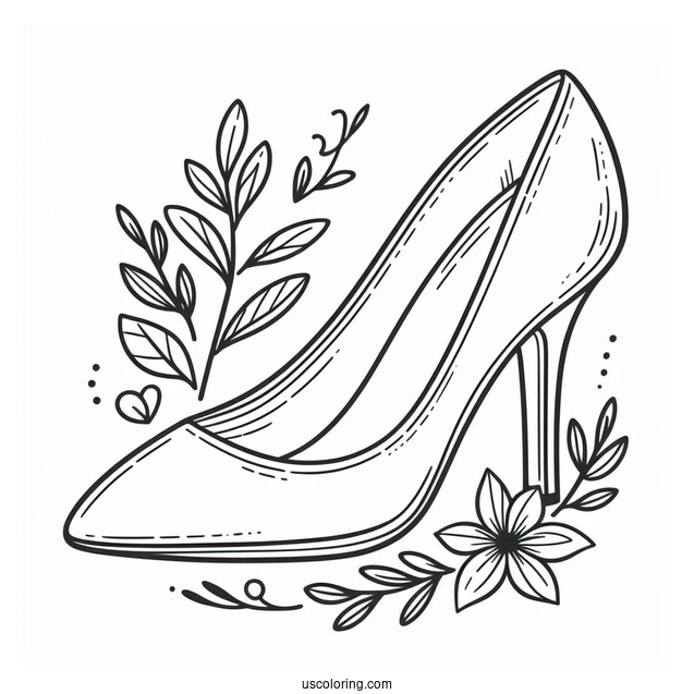 Toe Pump Heels Coloring In