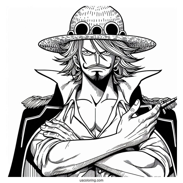 One Piece Coloring Page Of Vinsmoke Sanji