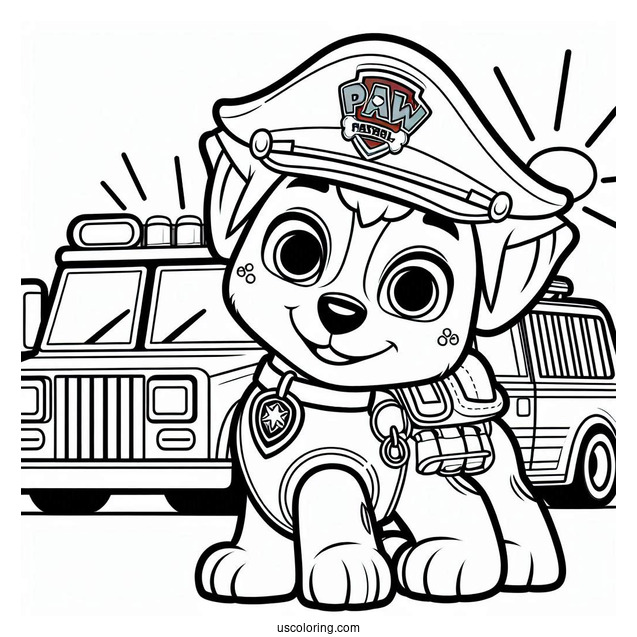 Paw Patrol Coloring Page