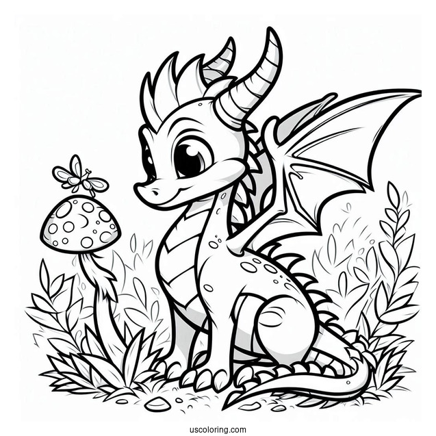 Spyro the Dragon Coloring Page