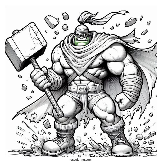 The Hulk Smashing Wall