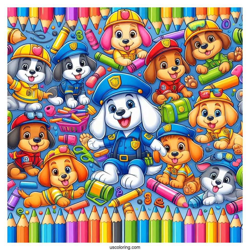 paw patrol coloring pages featured image