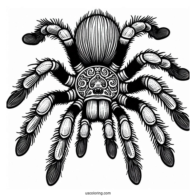 Mexican Tarantula Coloring Page
