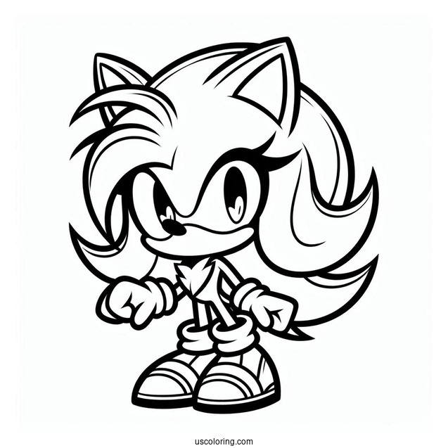 Sonia the Hedgehog Coloring Sheet