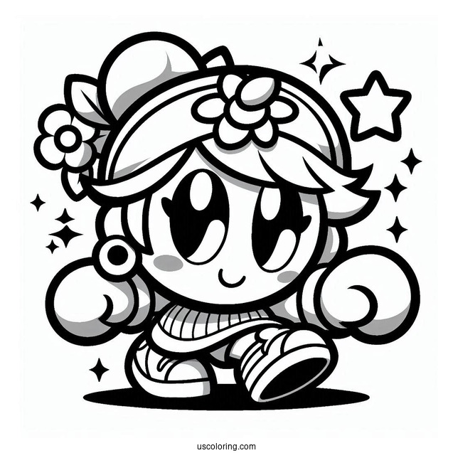 Brawl Stars Coloring Page Of Shelly In Iconic Pose