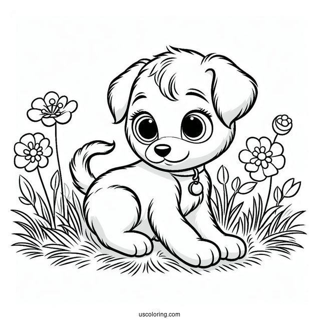 Poppy Playtime Coloring Page Of DogDay