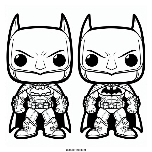 Cute Funko Pop Coloring Sheet