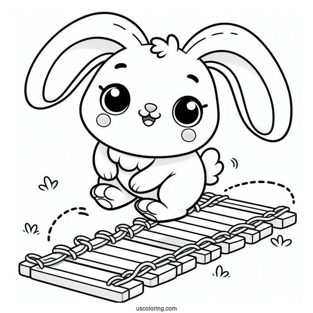 Hoppy Hopscotch From Smiling Critters Coloring Page For Kids